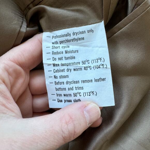 Ermenegildo Zegna Tan Kahki Olive Plaid Wool Two Button Blazer EU 50 / US 40 - Picture 8 of 12